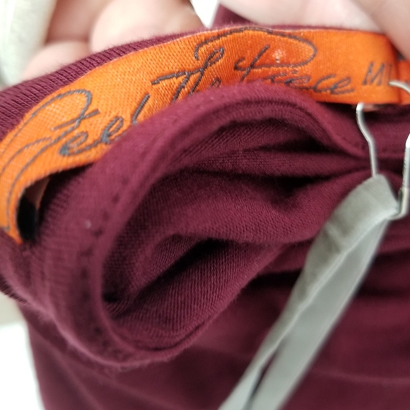 Feel the Piece draped low back tank top red size medium - Picture 4 of 8